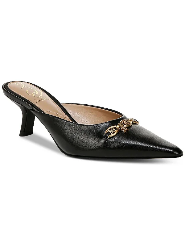 Stiletto Heel Pumps with Perfect Fit--Womens Leather Pointed Toe Slide-Fashionable & Classic