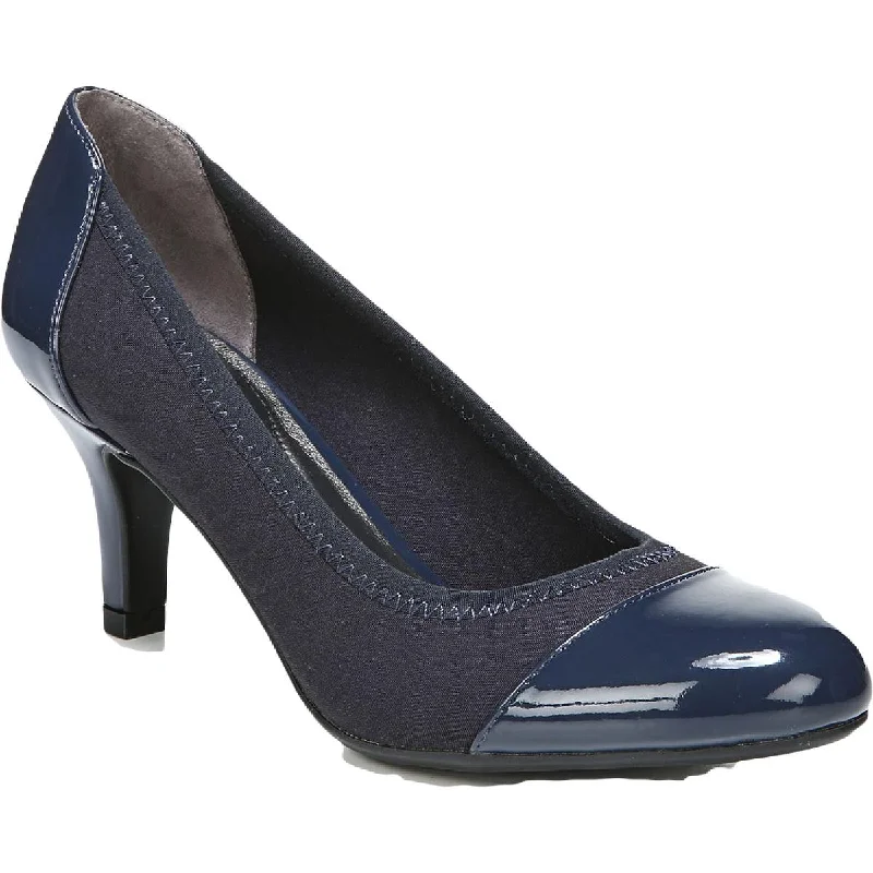 Sleek and Shiny Patent Pump Heels for a Polished Look--LifeStride Womens Parigi Stretch Patent Toe Cap Dress Heels