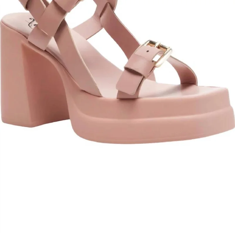 Stylish Platform Heels for Extra Height--Women's Pamela Double Stack Platform In Perfect Pink