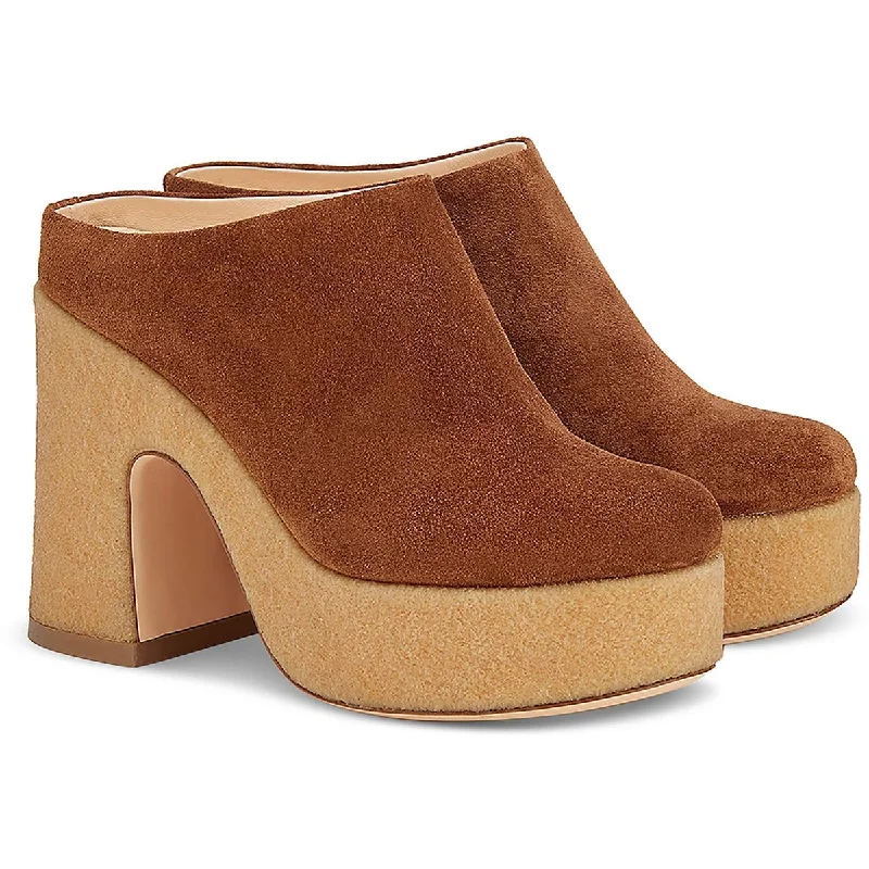 Affordable Suede Ankle Pumps for All-Day Wear--Sista Mule Womens Suede Slip On Mules