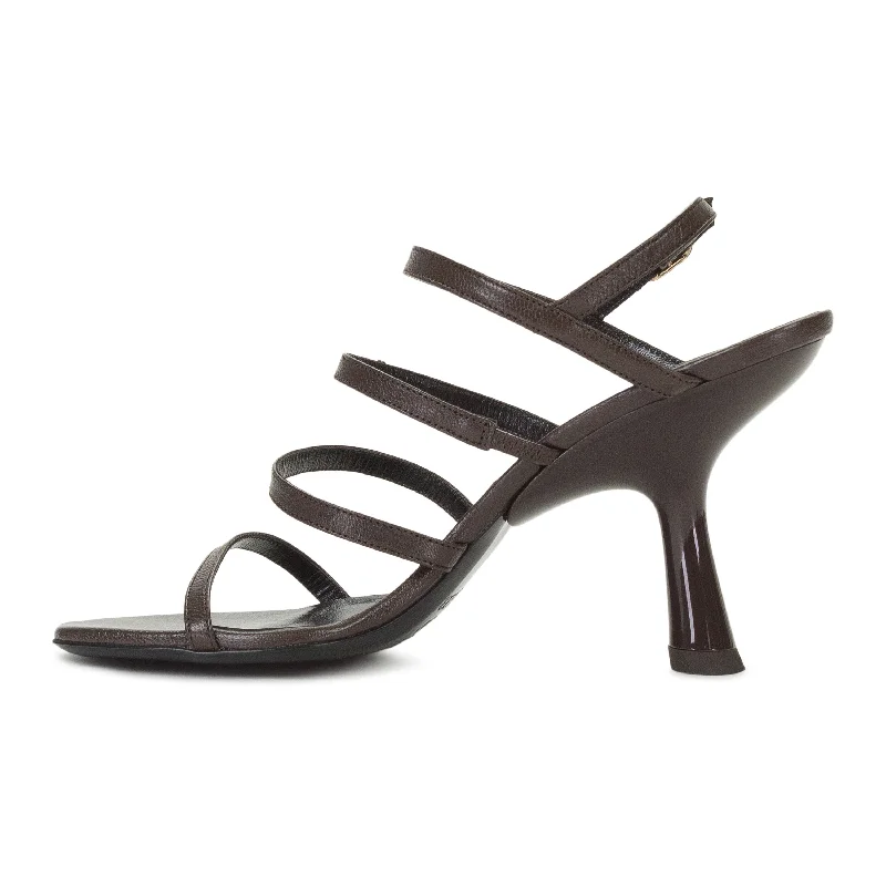 STRAPPY BROWN HEELS---Affordable Strappy Platform Heels with Premium Quality