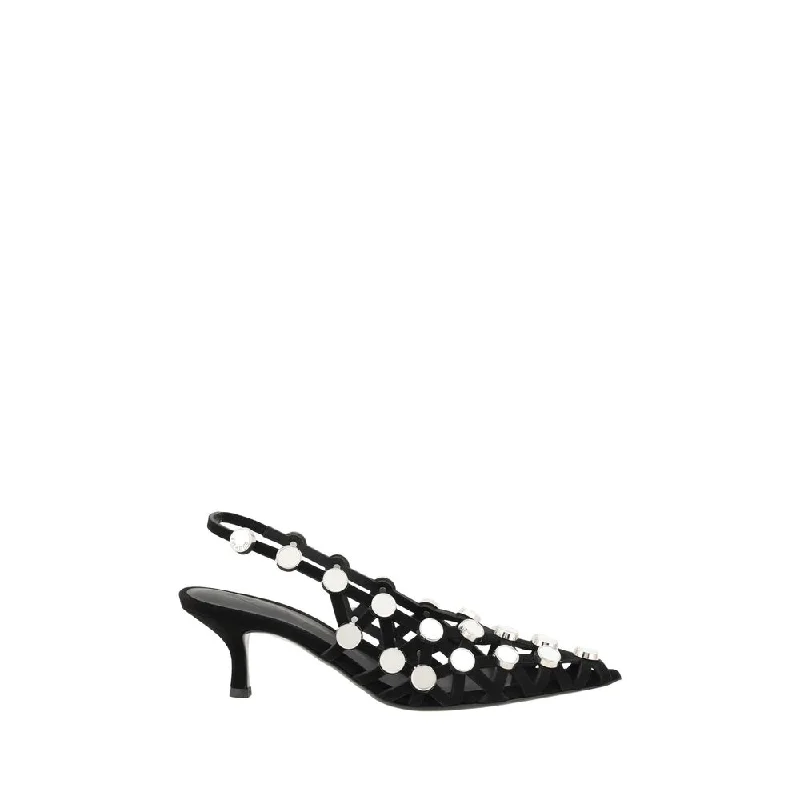 Versatile Dress Heels for Formal and Casual Wear---The Attico Grid Pumps