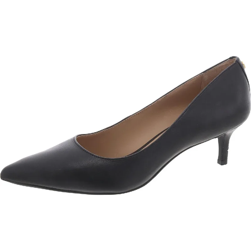 Stylish Slip-On Pumps for Quick Elegance---Lauren Ralph Lauren Womens Adrienne  Leather Slip On Pumps