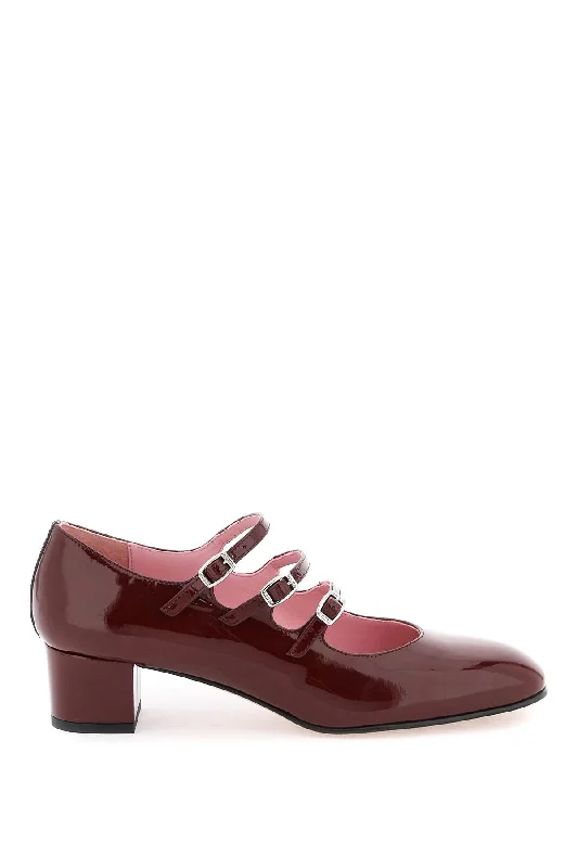 Sleek and Shiny Patent Pump Heels for a Polished Look--Patent Leather Kina Mary Jane  - Red