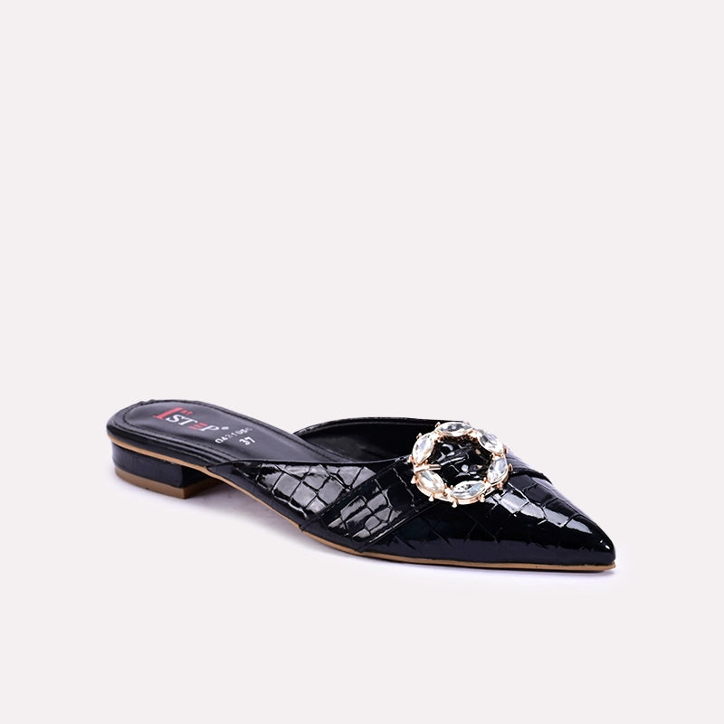 Zuleika Black Fancy Mules 0431066