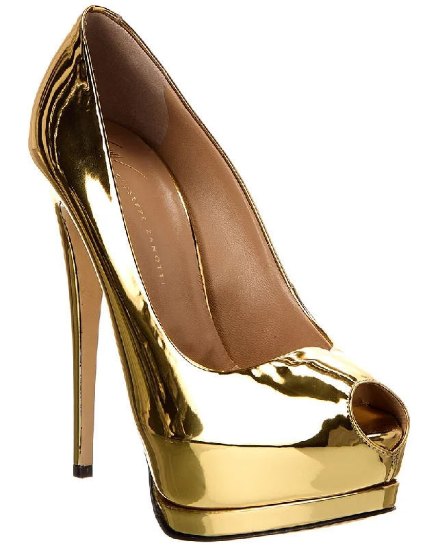 Giuseppe Zanotti Sharon 105 Leather Pump---Comfortable Leather Pumps for Office and Everyday Wear