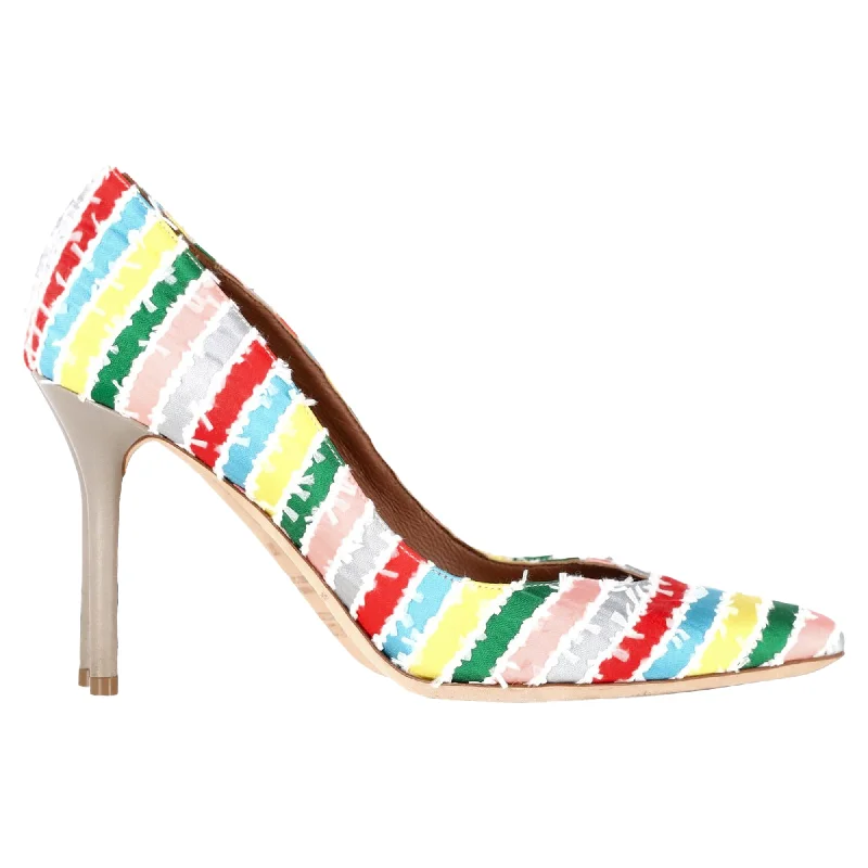 Versatile Heeled Sandals for Any Occasion---Malone Souliers Brenda Pumps in Multicolor Canvas