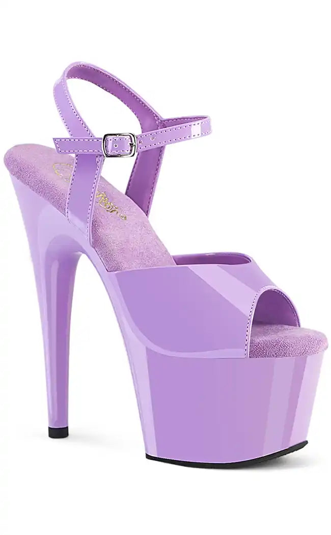 Sleek and Shiny Patent Pump Heels for a Polished Look--ADORE-709 Lavender Patent Heels