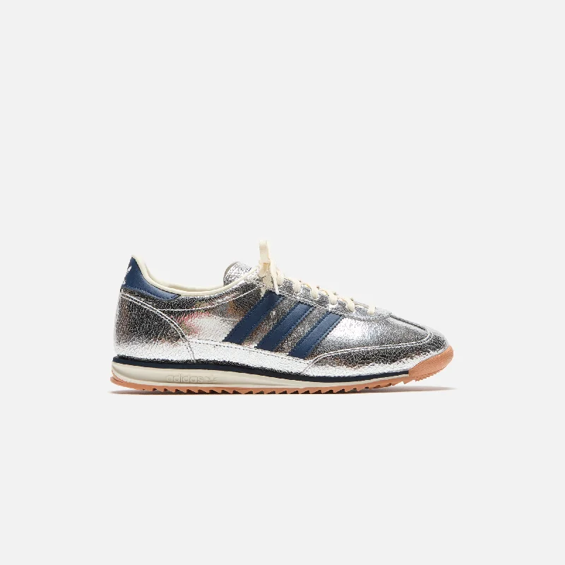 Versatile Heeled Sandals for Any Occasion---adidas WMNS SL72 OG - Silver Metallic / Collegiate Navy / Off White