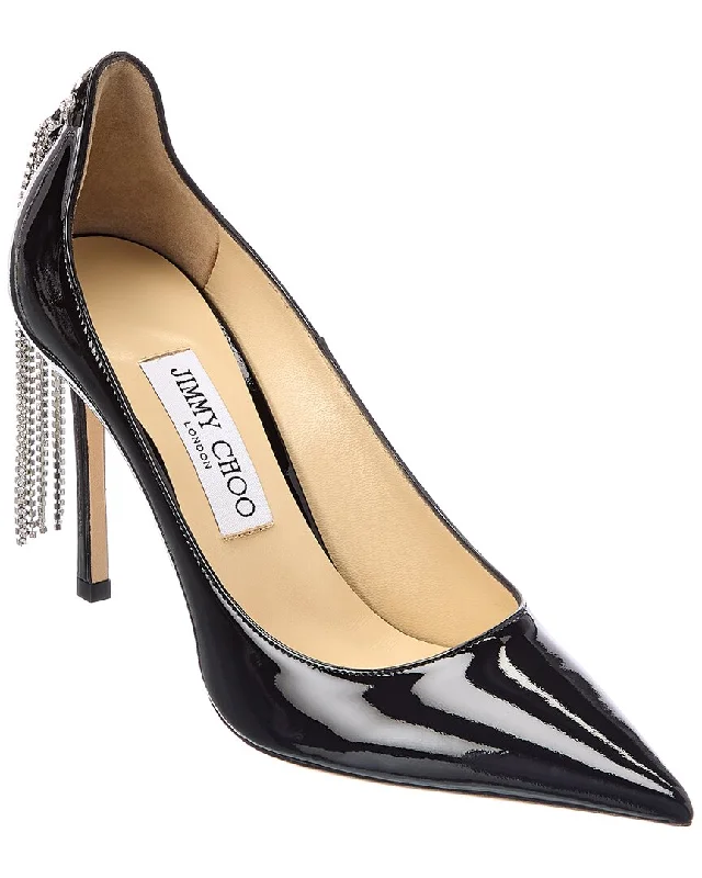 Sleek and Shiny Patent Pump Heels for a Polished Look--Jimmy Choo Spruce 95 Patent Pump