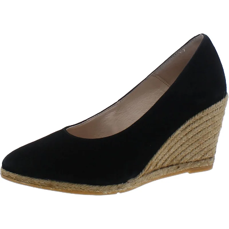 Affordable Suede Ankle Pumps for All-Day Wear--Eric Michael Womens Suede Slip-On Wedge Heels