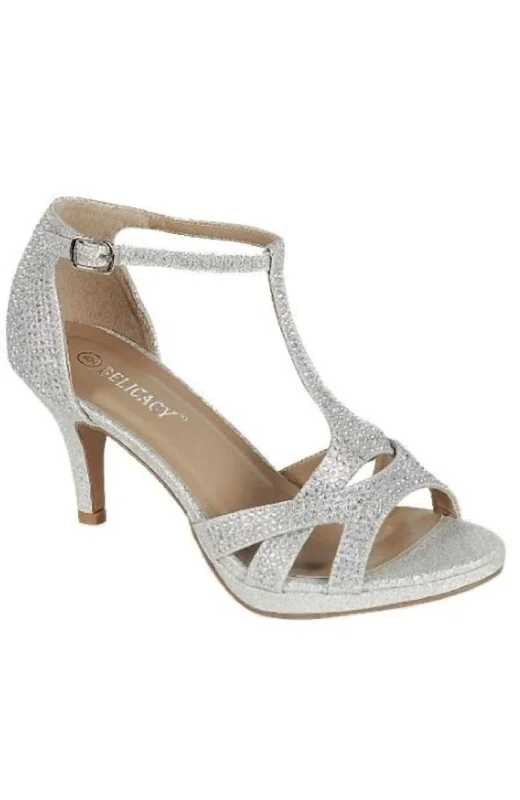 Affordable Rhinestone Pumps for a Dazzling Look---Women's Rhinestone Pump In Silver