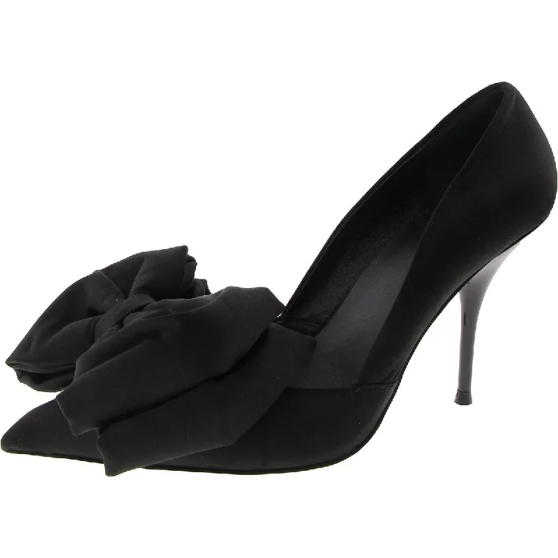 Stiletto Heel Pumps with Perfect Fit--JC Play by Jeffery Campbell Womens Convice Satin Pointed Toe Pumps-Fashionable & Classic