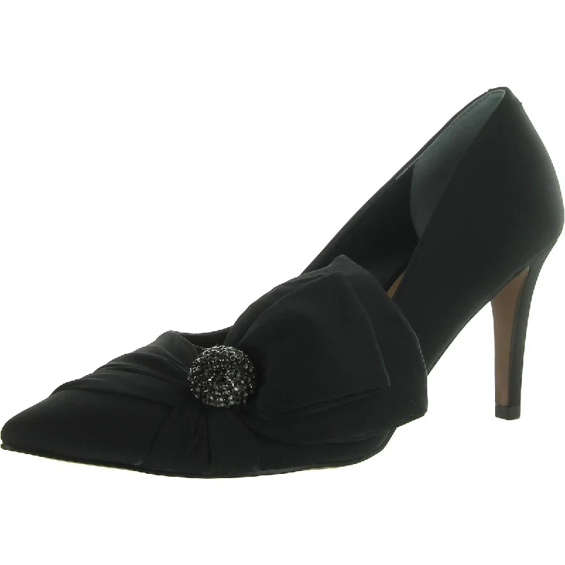 Stiletto Heel Pumps with Perfect Fit--Womens Satin Pointed toe Pumps-Fashionable & Classic