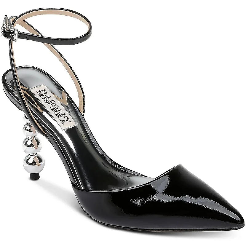 Stylish Ankle Strap Heels for Women--Badgley Mischka Womens Strappy Pointed Toe Ankle Strap