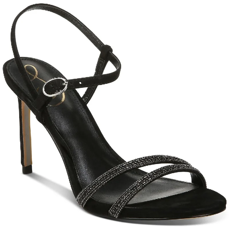 Sam Edelman Womens Daisie Embellished Ankle Heels---Chic Embellished Pumps for a Glamorous Look