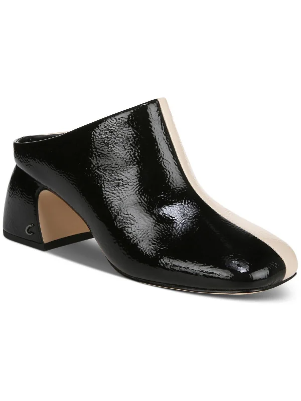 Sleek and Shiny Patent Pump Heels for a Polished Look--Olsen Womens Patent Slip-On Mules