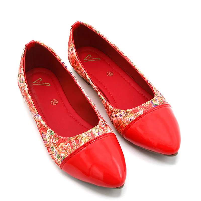 Versatile Heeled Sandals for Any Occasion---Women's Pump - Red