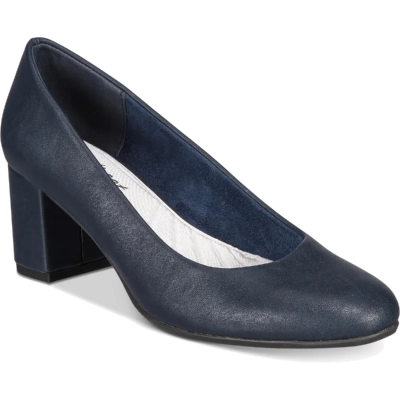 Stylish Slip-On Pumps for Quick Elegance---Proper Womens Faux Leather Slip On Pumps