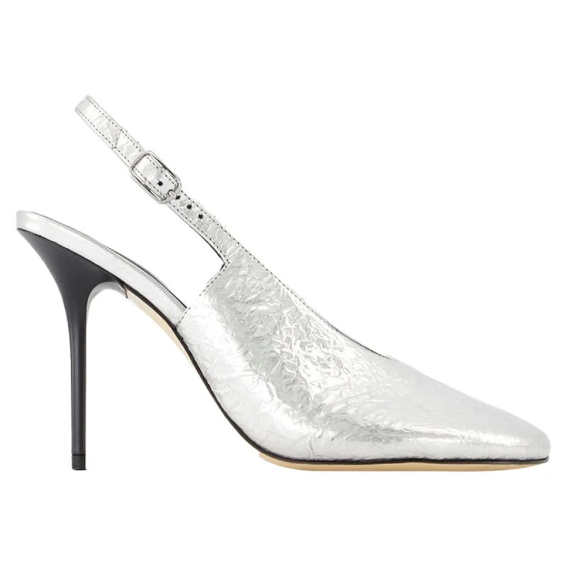 Foil Ufo Heel Pumps - Coperni - Leather - Silver---Comfortable Leather Pumps for Office and Everyday Wear