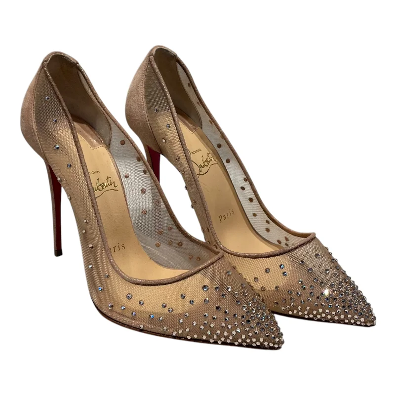 Christian Louboutin/Heels/US 7.5/Leather/BEG/---Comfortable Leather Pumps for Office and Everyday Wear