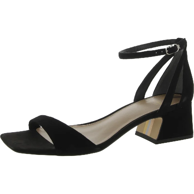 Wilson Womens Buckle Square Toe Heels---Durable Square Toe Block Heels for Everyday Use