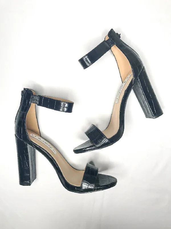 Versatile Heeled Sandals for Any Occasion---Women's Sunday Best Heels In Black Stone