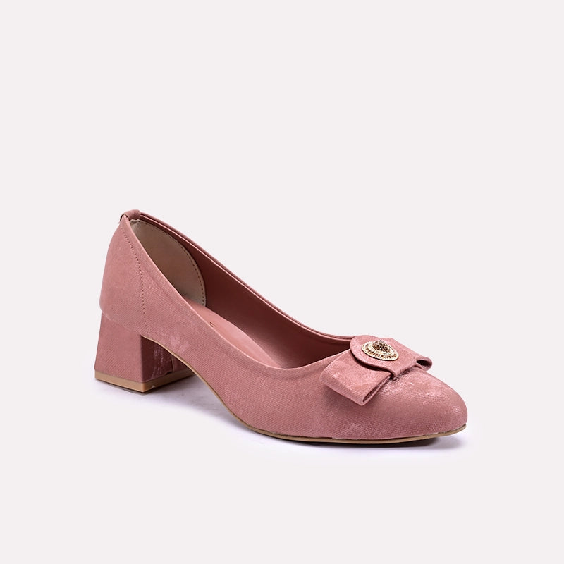 Zeenia Peach Fancy Heel Pumps 0431181