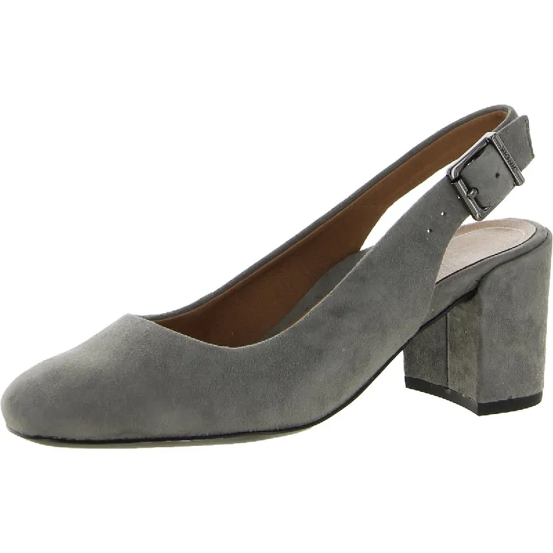 Affordable Suede Ankle Pumps for All-Day Wear--Nareen Womens Suede Slingback Heels