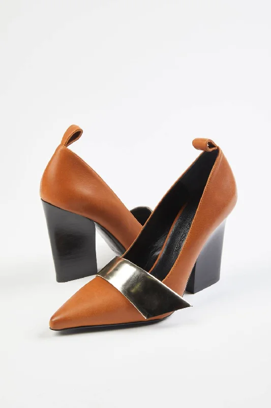 Versatile Heeled Sandals for Any Occasion---Nine 2 Fiver High Heel In Tan