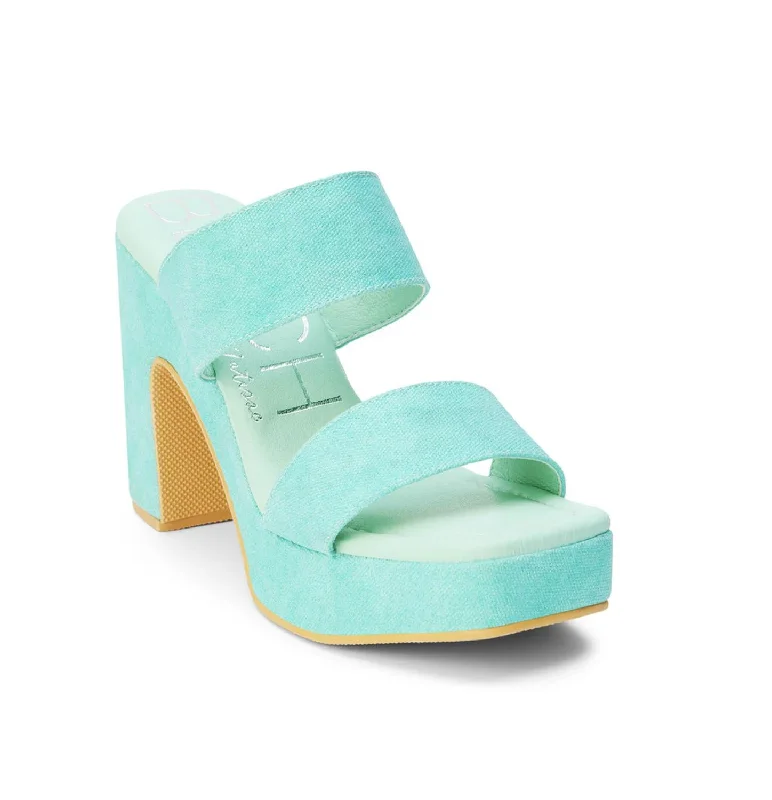 Stylish Platform Heels for Extra Height--Gem Platform Heel In Turquoise