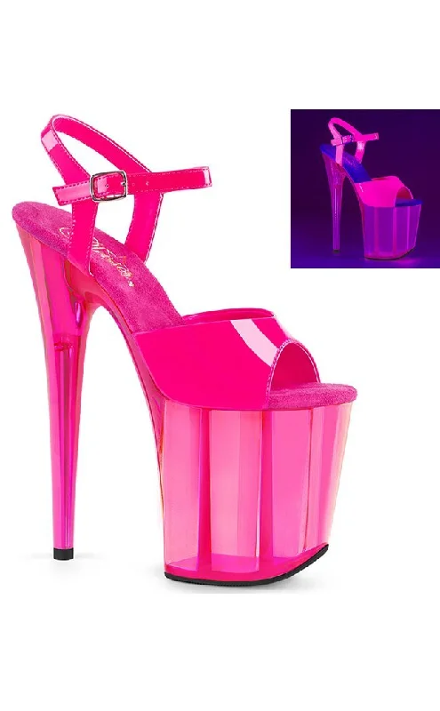 Stylish Platform Heels for Extra Height--FLAMINGO-809UVT Neon Pink Platform Heels