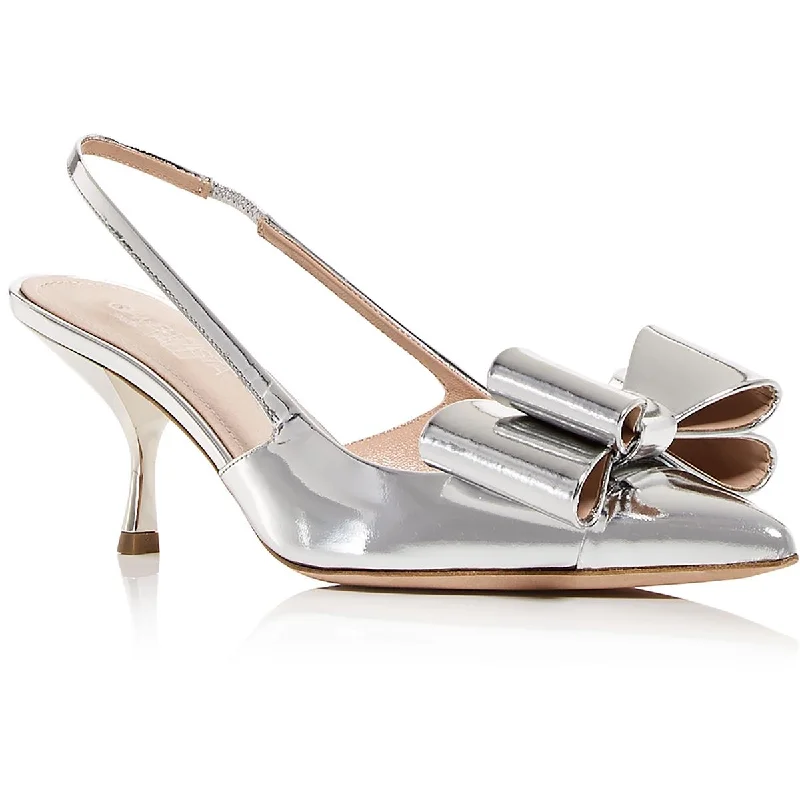 Sleek and Shiny Patent Pump Heels for a Polished Look--Giambattista Valli Womens Patent Leather Slingback Heels