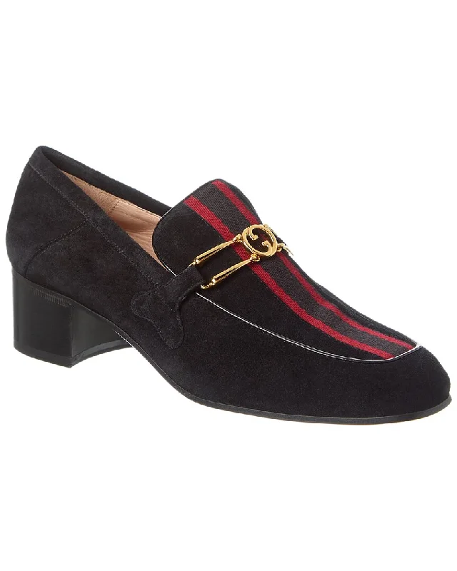 Affordable Suede Ankle Pumps for All-Day Wear--Gucci Marina Suede Slingback Pump