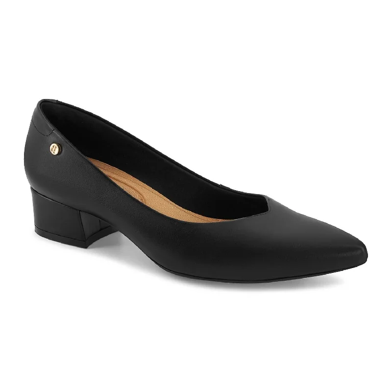 Versatile Heeled Sandals for Any Occasion---Women's Low Heel Pumps In Black