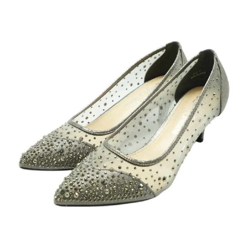 Versatile Heeled Sandals for Any Occasion---Silver Pump Heels