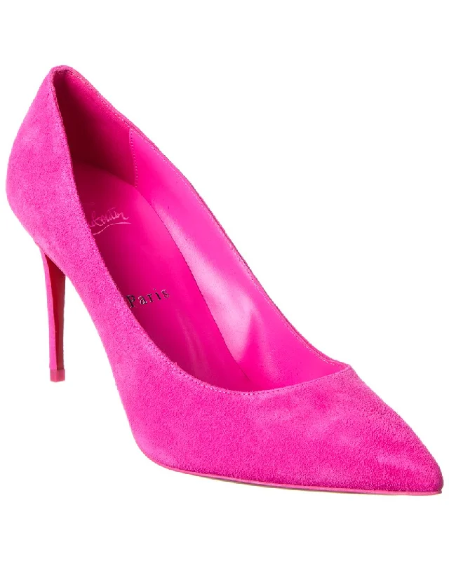 Affordable Suede Ankle Pumps for All-Day Wear--Christian Louboutin Kate 85 Suede Pump