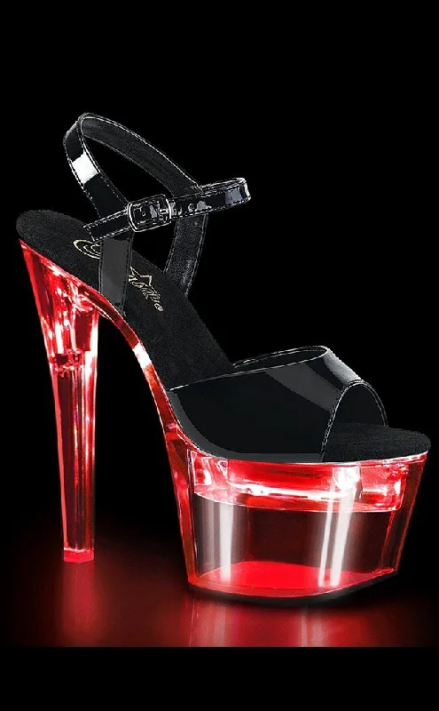 Stylish Platform Heels for Extra Height--FLASHDANCE-709 Black Light Up Platform Heels