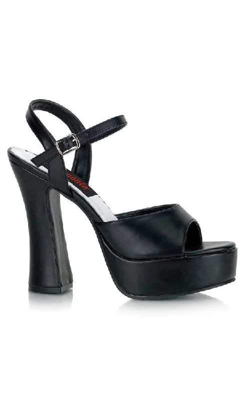 Trendy Chunky Heel Pumps for Casual Wear--DOLLY-09 Black Mary Jane Heels