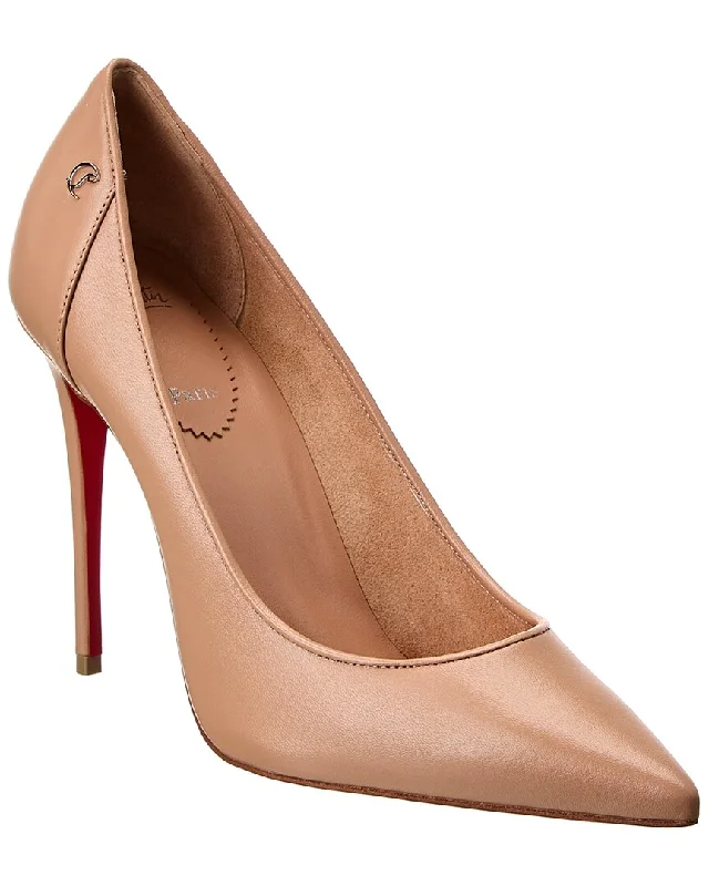 Christian Louboutin Sporty Kate 100 Leather Pump---Comfortable Leather Pumps for Office and Everyday Wear