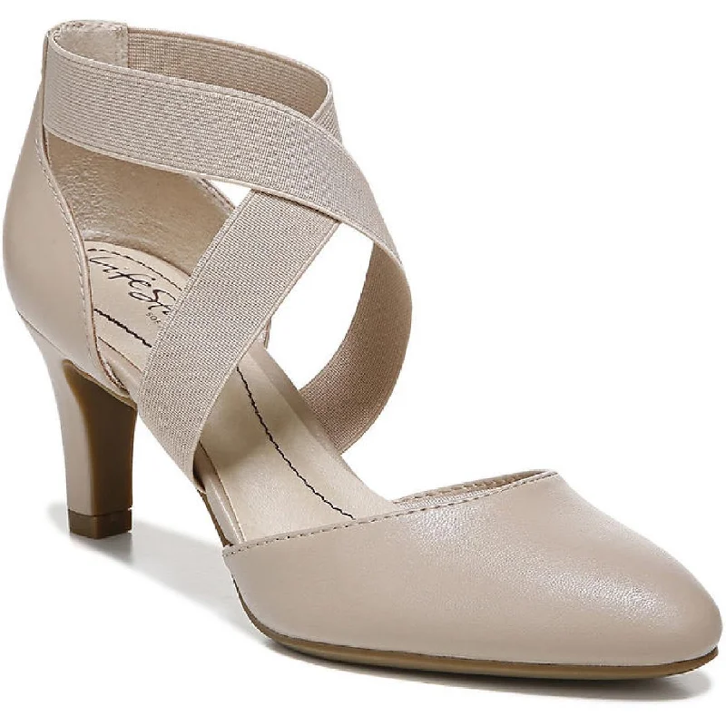 Versatile Heeled Sandals for Any Occasion---LifeStride Womens Gallery Comfort Insole Almond Toe Pumps