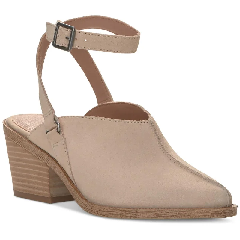 Stylish Ankle Strap Heels for Women--Lucky Brand Womens Winola Suede Pointed Toe Ankle Strap