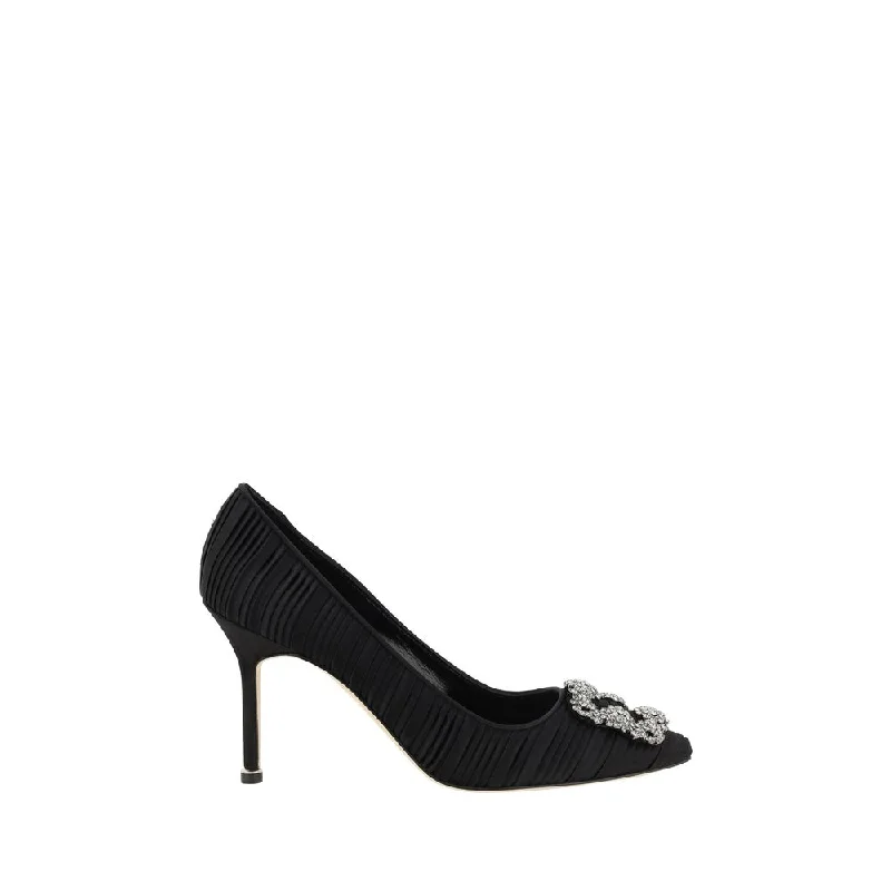 Manolo Blahnik Satin Hangisi Women's PumpsAffordable Satin Heels with a Luxe Touch