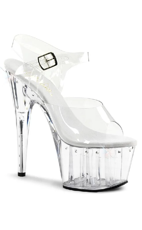 Stylish Platform Heels for Extra Height--ADORE-708LS Clear Platform Heels