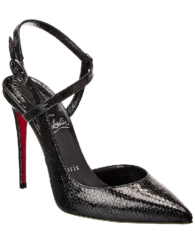 Christian Louboutin Jenlove 100 Leather Pump---Comfortable Leather Pumps for Office and Everyday Wear