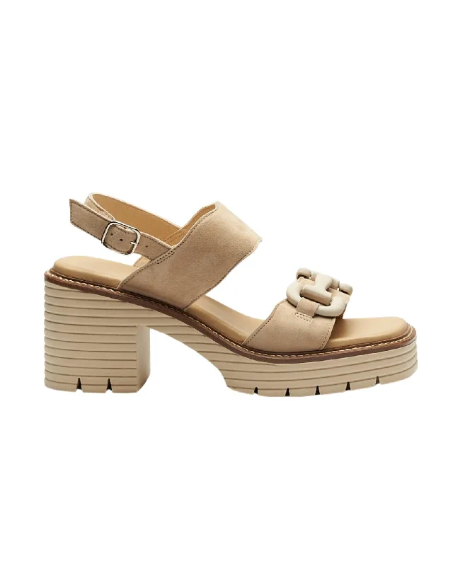 Versatile Heeled Sandals for Any Occasion---Women's Bree Heels In Sand