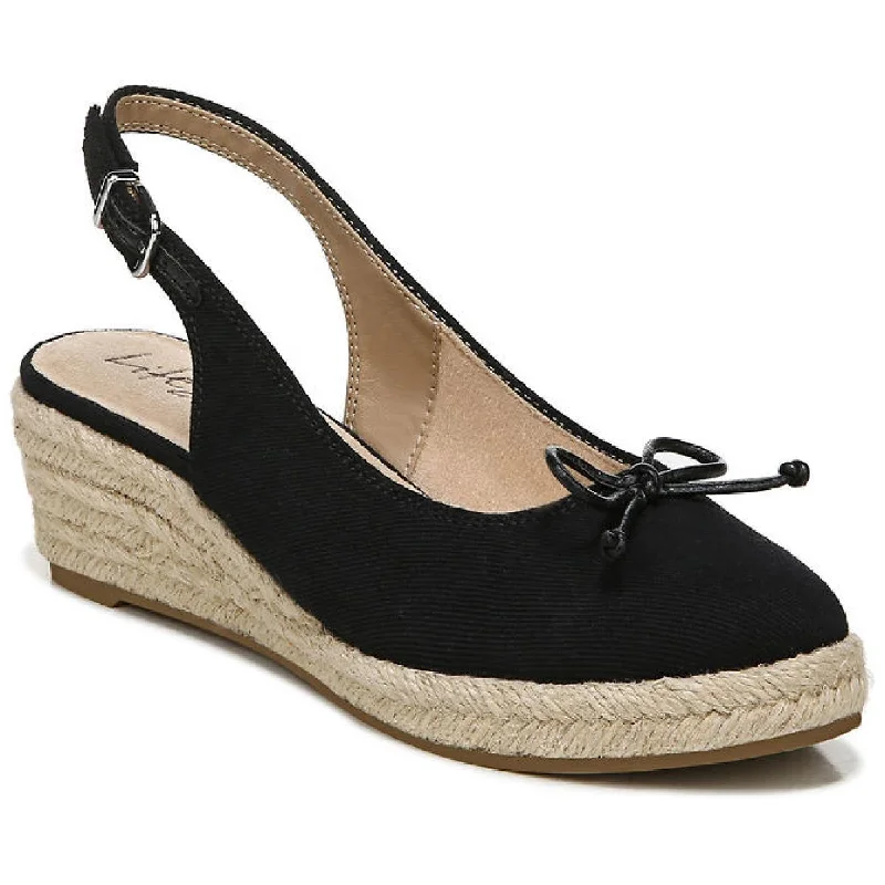 Versatile Heeled Sandals for Any Occasion---LifeStride Womens Keepsake Canvas Wedges Espadrille Heels