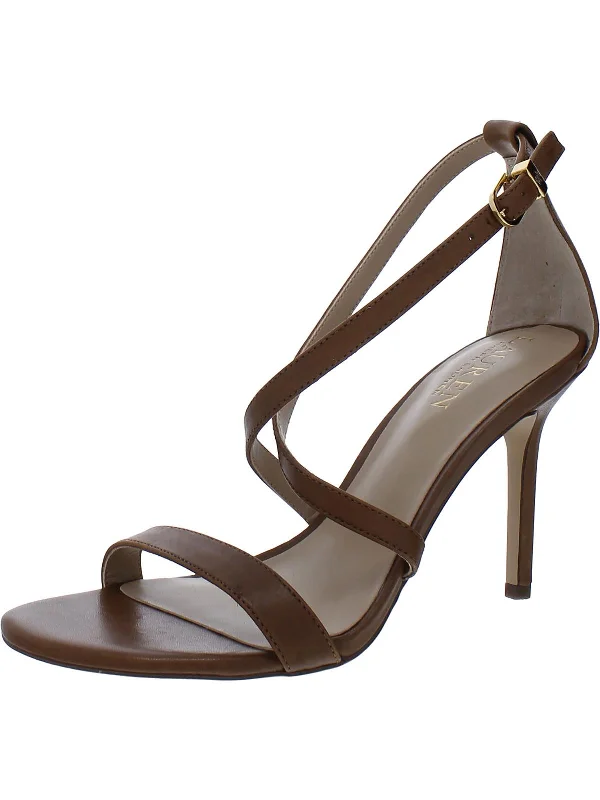 Gabriele Womens Leather Criss-Cross Pumps---Comfortable Leather Pumps for Office and Everyday Wear