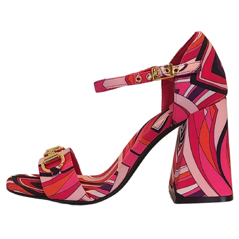 Versatile Heeled Sandals for Any Occasion---Pop-Star-B Heels In Pink Multi