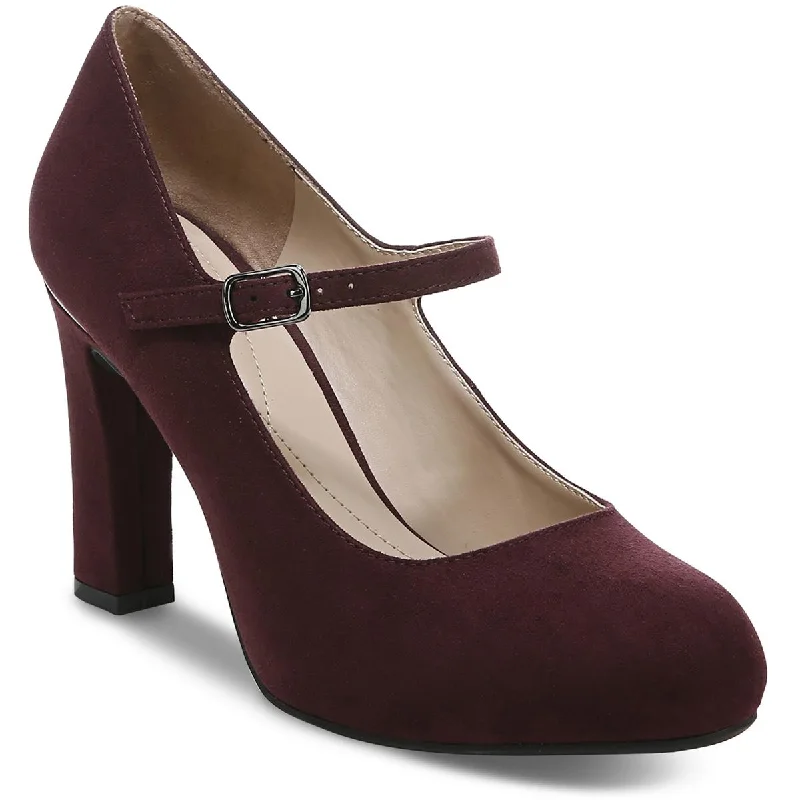 Affordable Suede Ankle Pumps for All-Day Wear--Alfani Womens Tresta Faux Suede Evening Mary Jane Heels